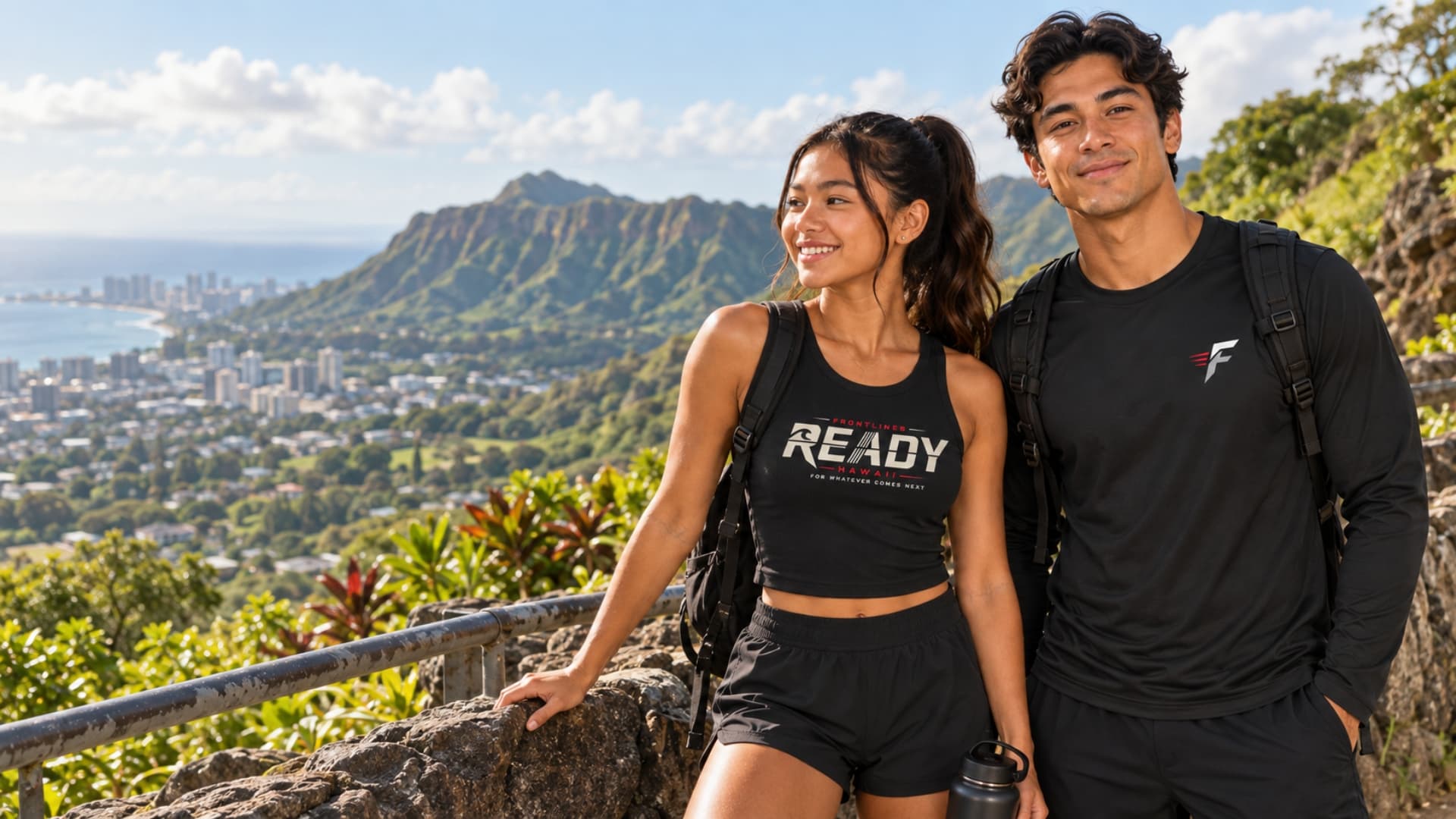 Frontlines performance apparel worn during outdoor training